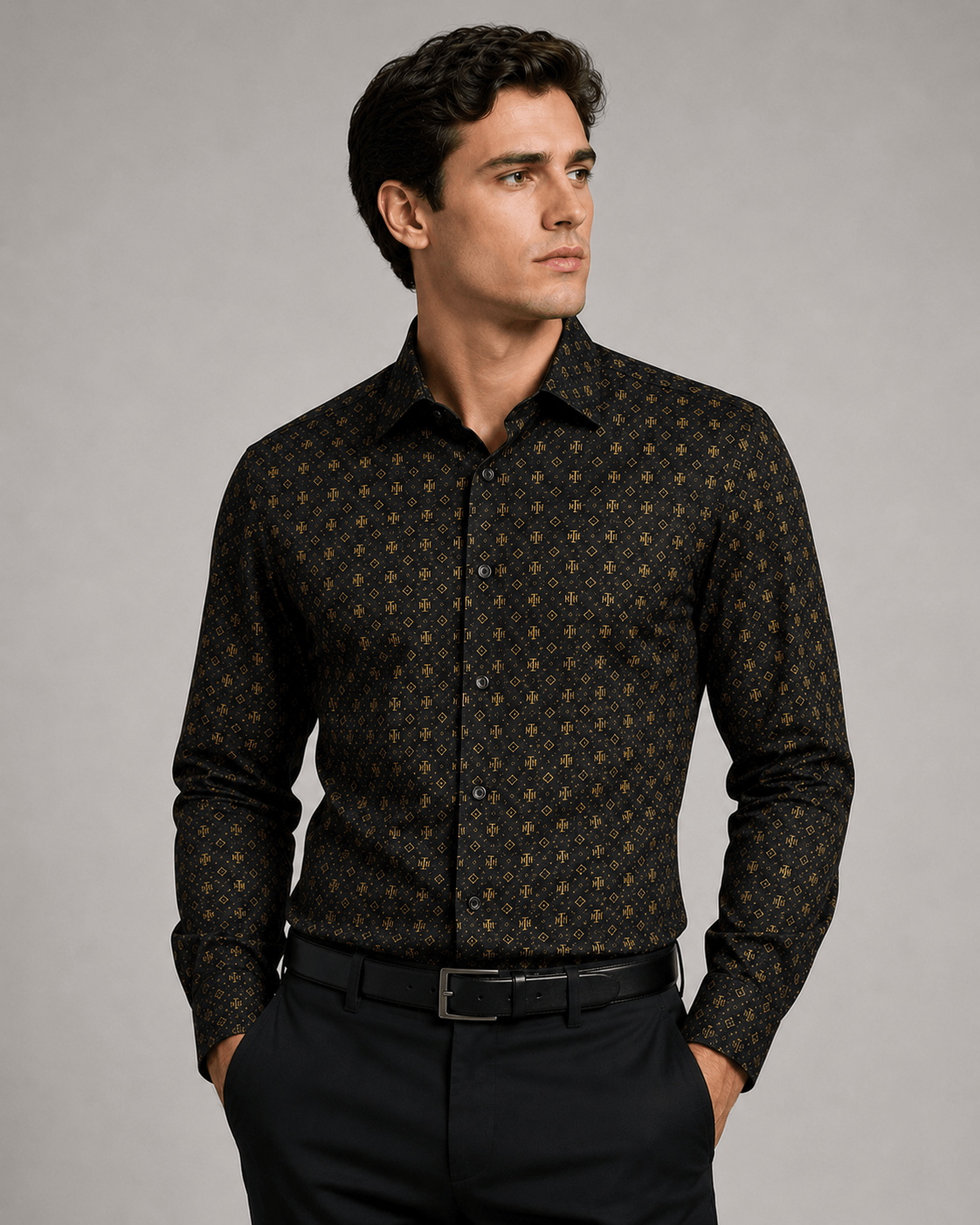 MTH Ivory signature shirt in daylight