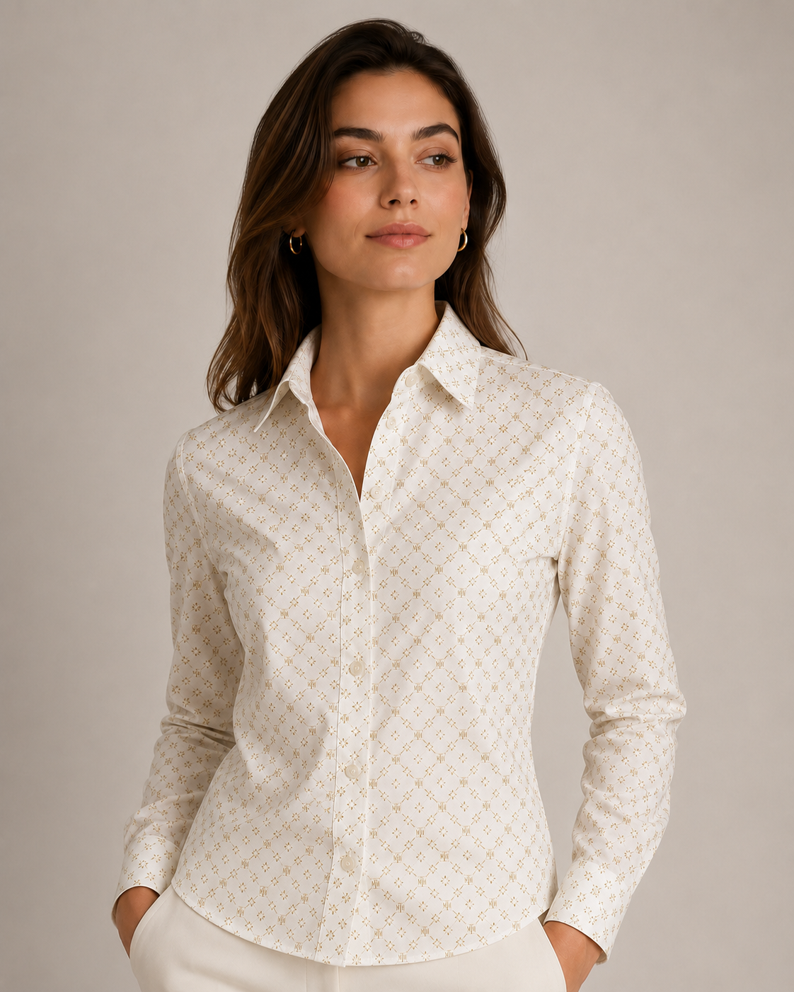 Meridian jacquard shirt product study